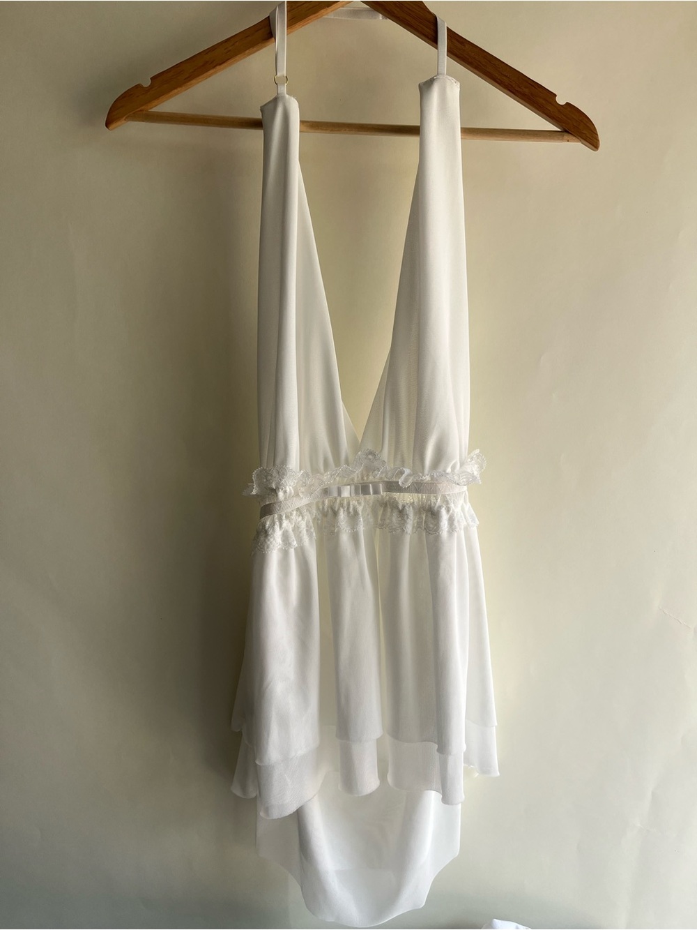 Unbranded Mesh Lingerie Chemise Slip Sz XL Women’s Deep V Grecian Goddess Mini